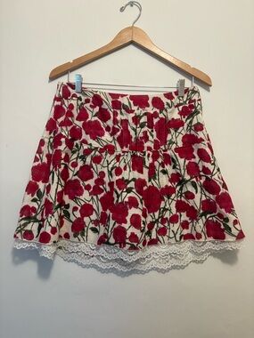 Anna Sui floral skirt